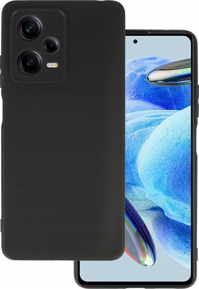 Futrollë NetOne Silicon Case për Xiaomi Redmi Note 12 Pro 5G, silikon, mat, e zezë
