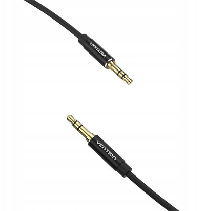 Kabllo audio Vention, 3.5mm mashkull-mashkull, 3 metra, e zezë