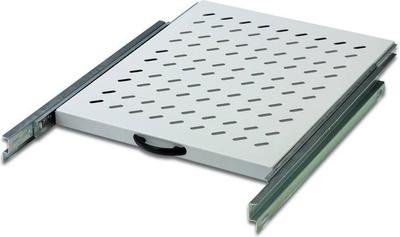 Raft tërheqës për kabinet rrjeti Digitus DN-19 TRAY-2-800, 19", metal, gri