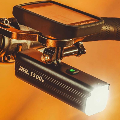 Dritë biçiklete Rockbros RHL1500, 1500 lm, 5000 mAh, IPX6, e zezë