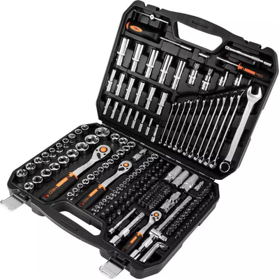 Set veglash Neo 10-076, 219 pjesë, kuti plastike, argjendtë