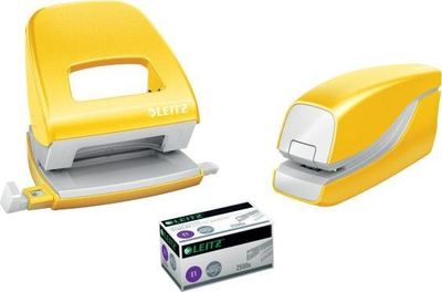 Kapëse elektrike me bateri Leitz WOW 55661016, 10 fletë, e verdhë