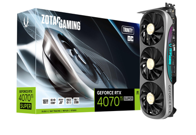 Karte grafike Zotac GeForce RTX 4070 Ti Super Trinity OC, 16GB GDDR6X, PCI Express