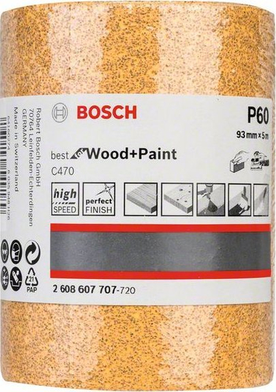 Rrip gërryes Bosch C470 Best for Wood and Paint, 93mm, 5m, granulim 60g