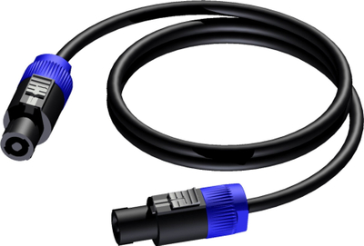 Kabllo boksi Procab Professional, 1.5m, 2x 2.5mm², e zezë