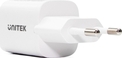 Karikues muri Unitek, 33W, 1x USB C PD, 1x USB A QC 3.0, i bardhë set 2 copë
