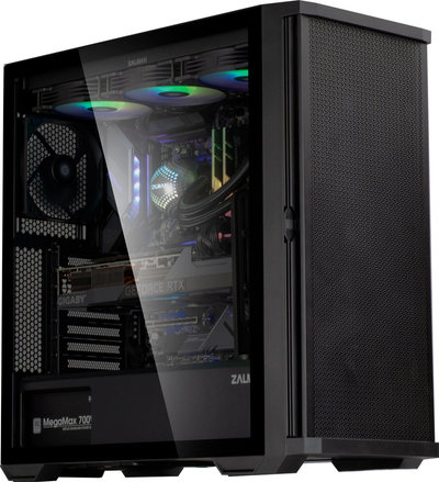 Kutia PC Zalman Z10, MIDI Tower, ATX mATX Mini ITX, e zezë