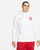 Bluzë me kapuç Nike Poland Hoody M DH4961 100, me zinxhir komplet, për burra, e bardhë
