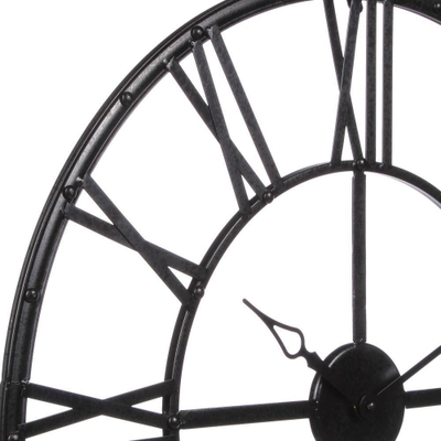 Orë muri Atmosphera Black Vintage, metal, 70cm, e zezë