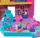 Set lodrash Polly Pocket Pollyville Fresh Market, 2 kukulla mikro, 12 aksesorë, shumëngjyrësh