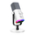 Mikrofon gaming Fifine AM8W, dinamik USB XLR, RGB, i bardhë