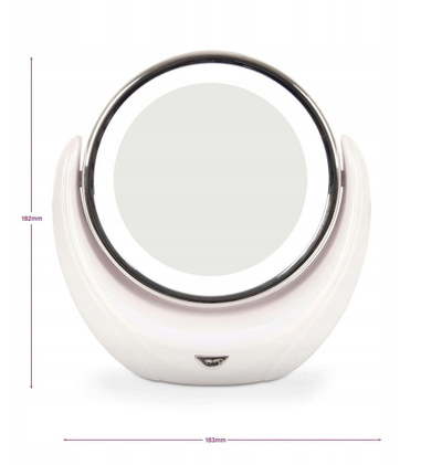 Pasqyrë kozmetike Rio Beauty RIO-MMLD, zmadhim 5x, dritë LED, e bardhë