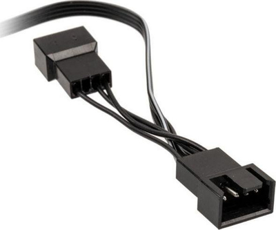 Kabllo Y për ventilator PC Kolink PGW AC KOL 047, 4 pin, 0.35 m, e zezë
