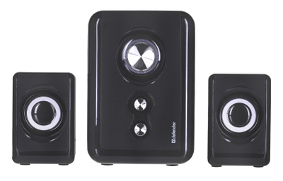 Altoparlantë kompjuteri Defender V11 65111, sistem 2.1, 11W, të zinj