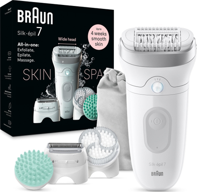 Eпилатор Braun Silk épil Series 7 7 081, без кабел, бел