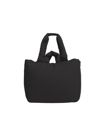 Çantë tote Adidas Puffy, poliestër, e zezë
