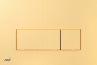 Panel zbrazjeje WC Alcaplast Flat M575, plastik, gold gloss