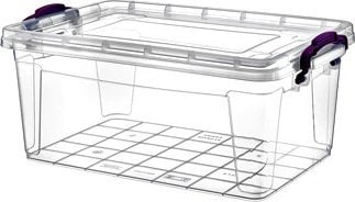 Kuti plastike Erkoc Multibox E 504, 8.5L, me kapak, transparente
