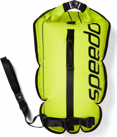 Çantë noti Speedo Dry Bag Tow Float, e papërshkueshme nga uji, 28L, verdhë e zezë