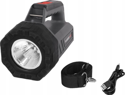 Fener dore Mactronic Flagger Max PSL0073, LED 1800 lm, USB‑C, gri me të zezë