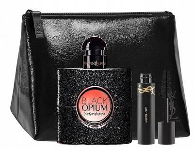 Set dhurate Yves Saint Laurent Black Opium për goca, EDP 50 ml, maskarë 2 ml