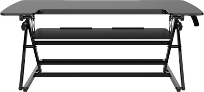 Platformë tavoline për punu në këmbë Spacetronik SPR-122LB, rregullim lartsie 14-50 cm, mban deri 20 kg, e zezë