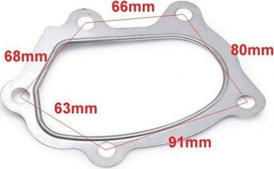 Garniturë turbo TurboWorks Subaru Impreza Forester EJ20 EJ25, çelik inox 304SS