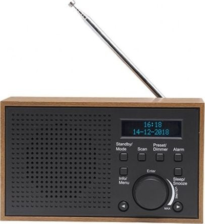 Radio portabël Denver DAB-46, DAB+ FM, 2W, me kasë druri