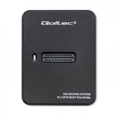 Doking stacion për SSD M.2, SATA PCIe NVMe NGFF, i zi