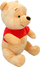 Lodër pelushi Disney Winnie the Pooh, 35cm, klasik, e verdhë me bluzë të kuqe