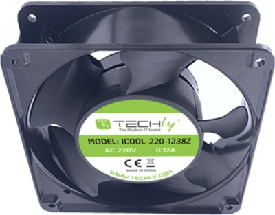 Ventilator PC Techly Fan for PC 120x120x38, 120mm, 220V, i zi