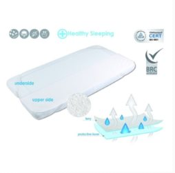 Mbulesë dysheku MateX Safe Terry, 60X120 cm, e bardhë