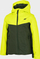 Xhaketë skish 4F HJZ22 JKUMN001, me kapuç, Regular Fit, jeshile neon