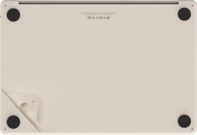 Заштитен сет JCPAL MacGuard за MacBook Air 15\" M2 M3 M4, два во едно, Starlight