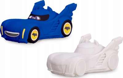 Set pikturimi Batwheels Bam Batmobile, model 3D, me bojëra dhe ngjitëse, i bardhë