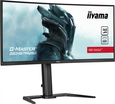 Monitor gaming Iiyama G-Master GB3467WQSU-B5, 34\", UltraWide QHD, 165Hz, i zi