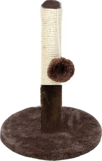 Kullë gërvishtëse për mace, 40 x 30 cm, kafe e errët