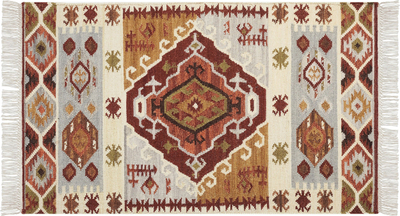 Tapet leshi PROSHYAN Wool Kilim, 80 x 150 cm, shumëngjyrësh