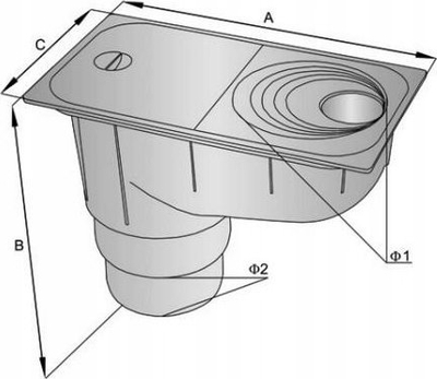 Kurth ulluku Tycner Gutter Trap Fi 110, diametër 110mm, kafe