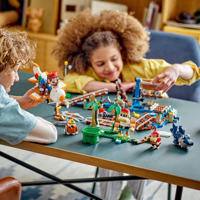 Lodër LEGO Super Mario Diddy Kong Mine Cart Ride Expansion Set 71425, 1157 copa, për kalamaj 8+ vjeç, shumëngjyrëshe