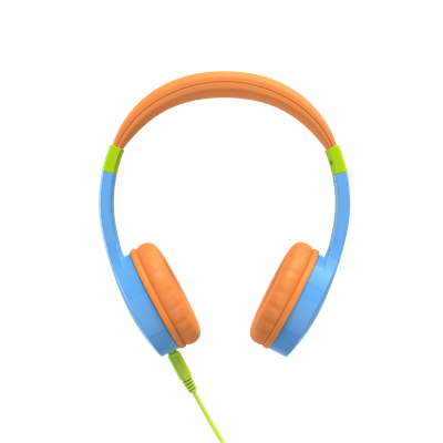 Kufje për fëmijë Hama "Kids Guard" fleksibel, 3.5mm, kaltër/portokalli