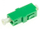 Adapter fibër optike LC APC Simplex Singlemode, plastike rezistente, ngjyrë e gjelbër