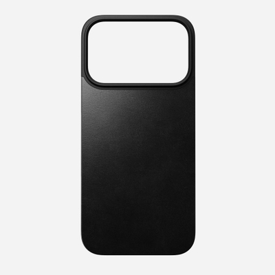 Mbrojtëse telefoni Nomad për iPhone 17 Pro, MagSafe, lëkurë e zezë