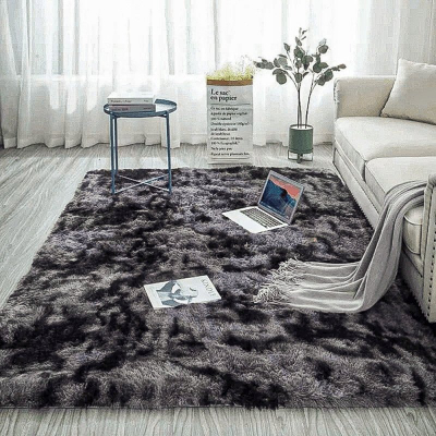 Tapet Strado Ombre Shaggy, 200x260 cm, 3.5 cm trashësi, gri e errët