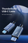 Kabllo USB-C Extra Digital CA913336, Thunderbolt 3, 1 m, e zezë