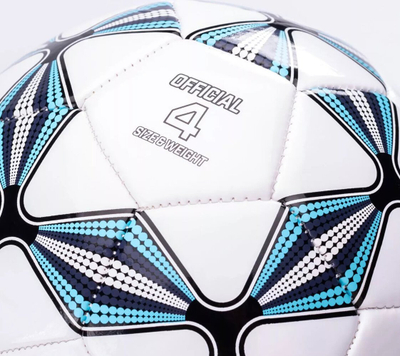 Top futbolli Huari Kuanda Ball 4, PVC, i bardhë
