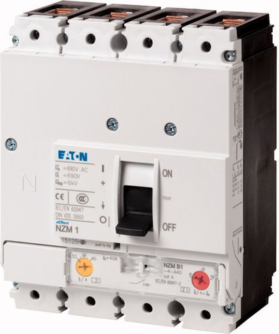 Ndërprerës automatik Eaton NZM1, 4 pole, 160A, i bardhë
