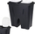 Kosh plehrash Orion, me 2 ndarje, 2x25L, plastik, i zi