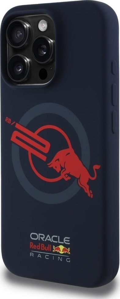 Maskë telefoni Red Bull ORBR20 Red Lining MagSafe për iPhone 16 Pro Max, silikon TPU, navy blue