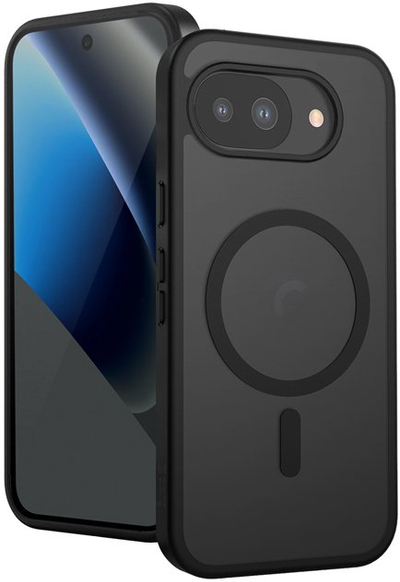 Kapak telefoni Crong Hybrid Matte Magnetic për Google Pixel 10a, MagSafe, i zi